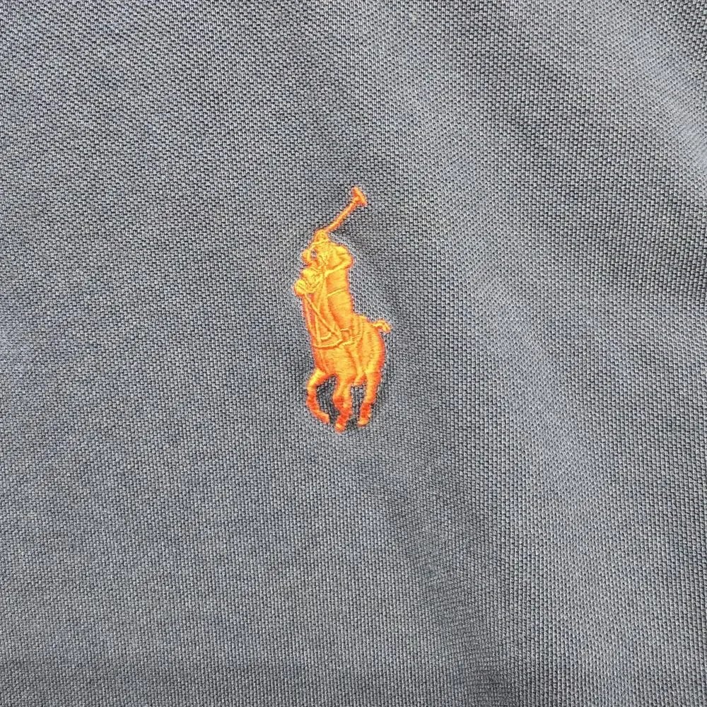 Polo Ralph Lauren‎ Shirt Mens XXL 2XL Blue Slim Fit Eagle USA New York